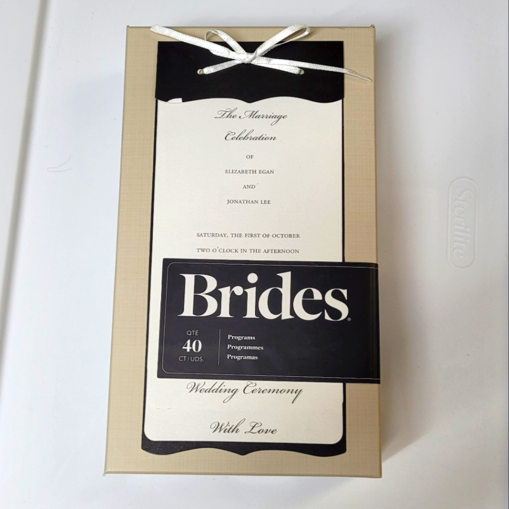 Brides Wedding Invitations 40Count